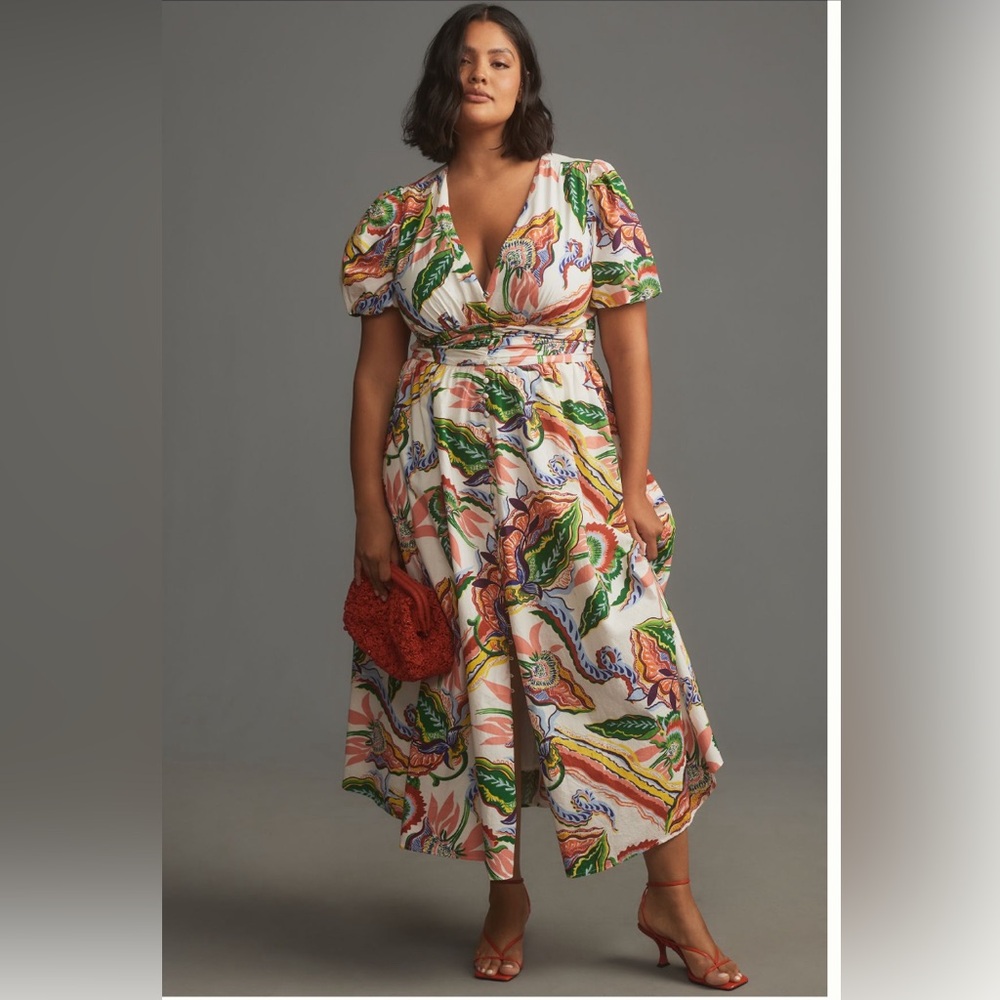 Anthropologie Katerina Button Front Dress